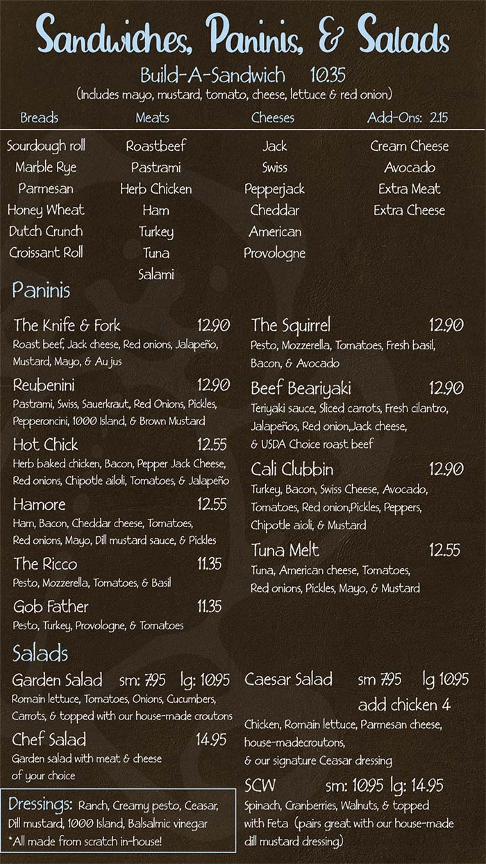 Lunch Menu